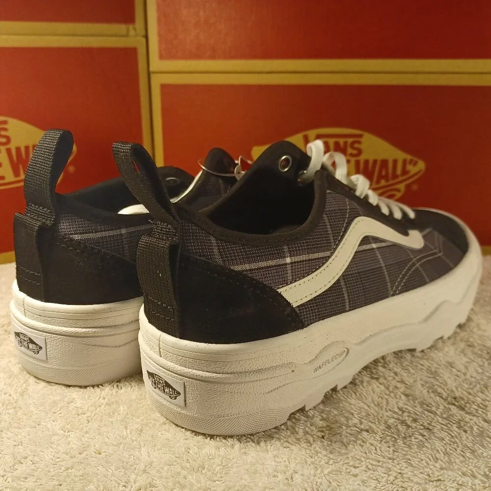 VANS Men's 6.5/Women's 8 Sentry Old Skool Plaid Black Platform VN0A5KR3BLK